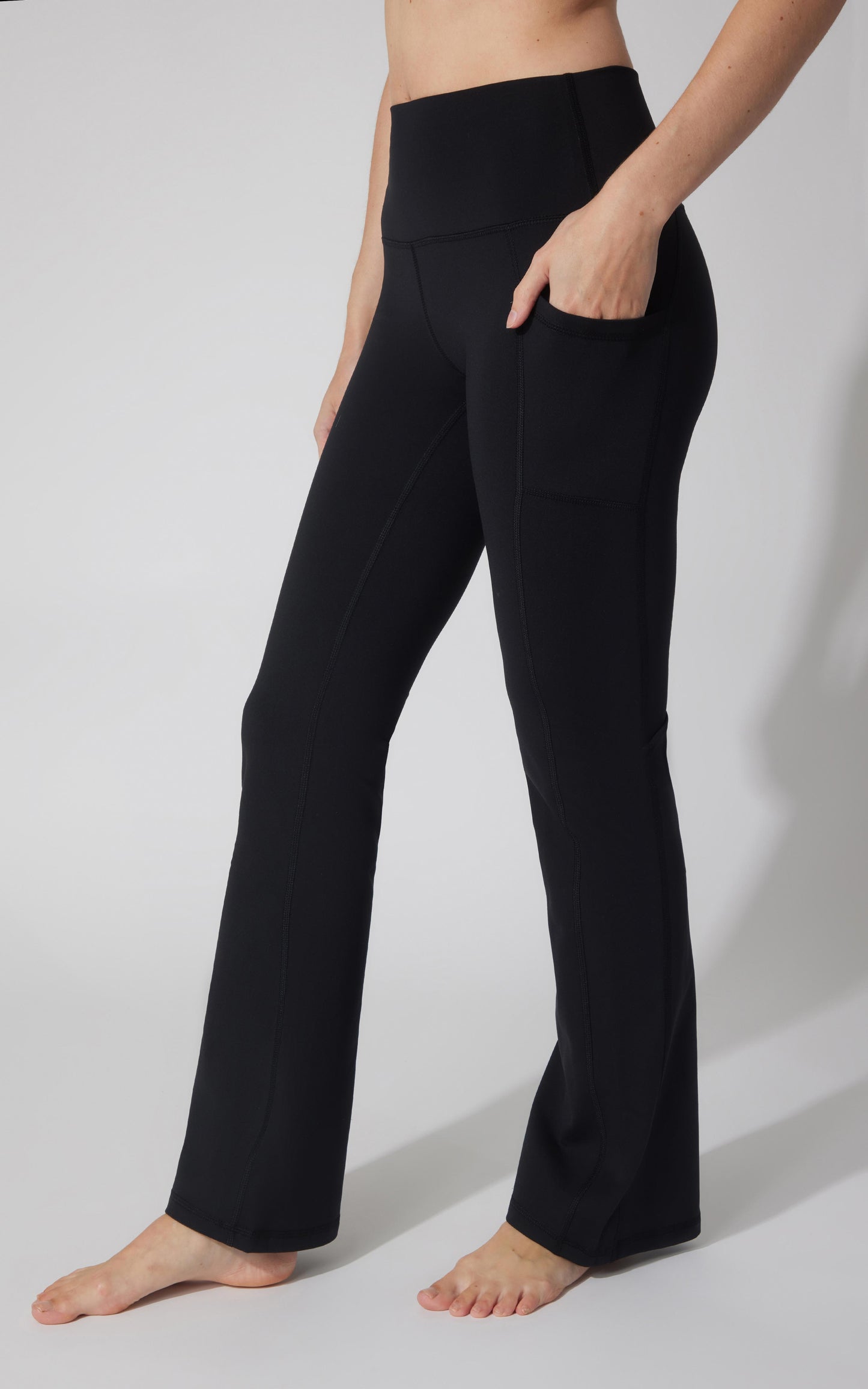 Polarlux Tribeca Elastic Free Full Length Side Pocket Flare Leg Pant - Our Earthy Story