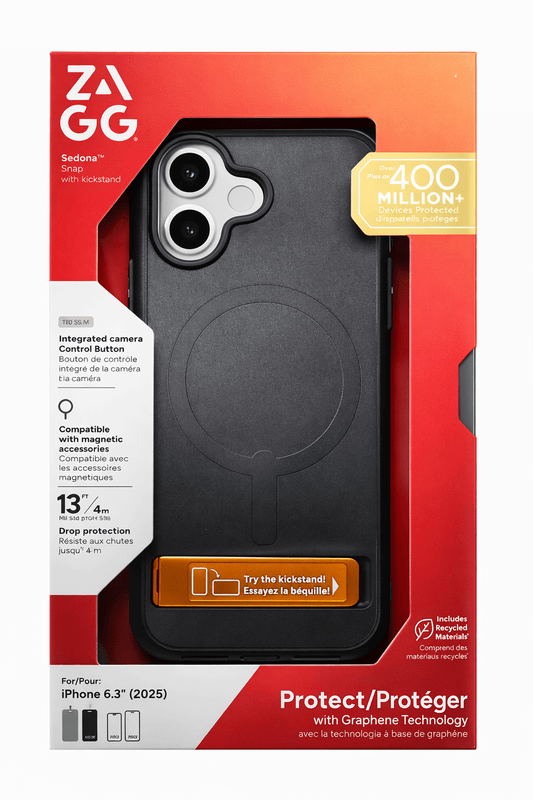 Zagg Sedona - Iphone 17 (Not Plus) Black Case