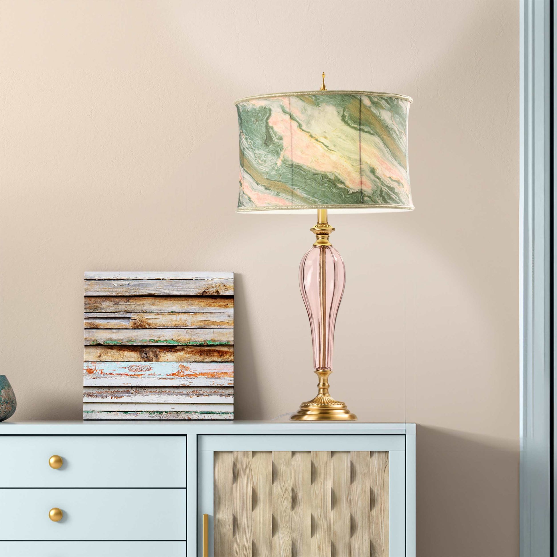 Pink/Green/Gold-