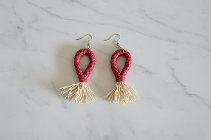 Women’s Handmade Boho Dangle Earrings – Minimal Tassel Design