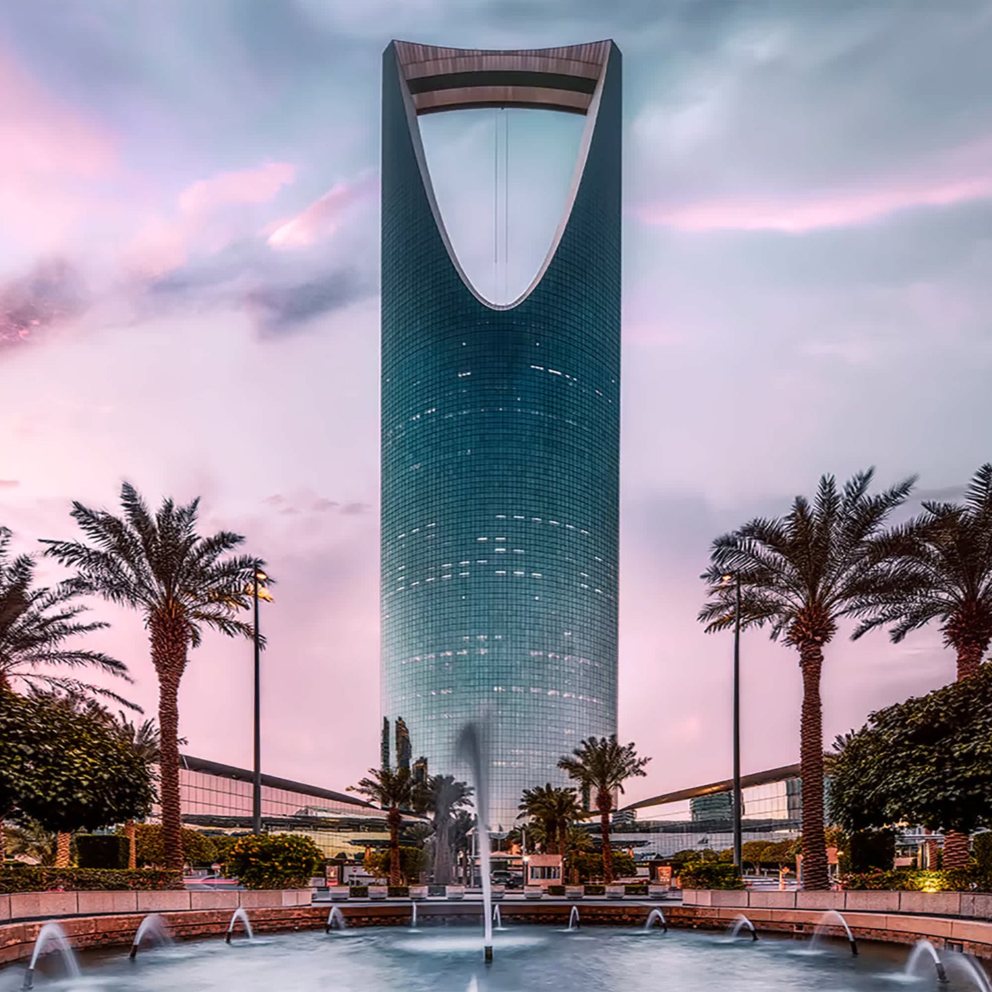 The Kingdom Tower In Riyadh Saudi Arabia