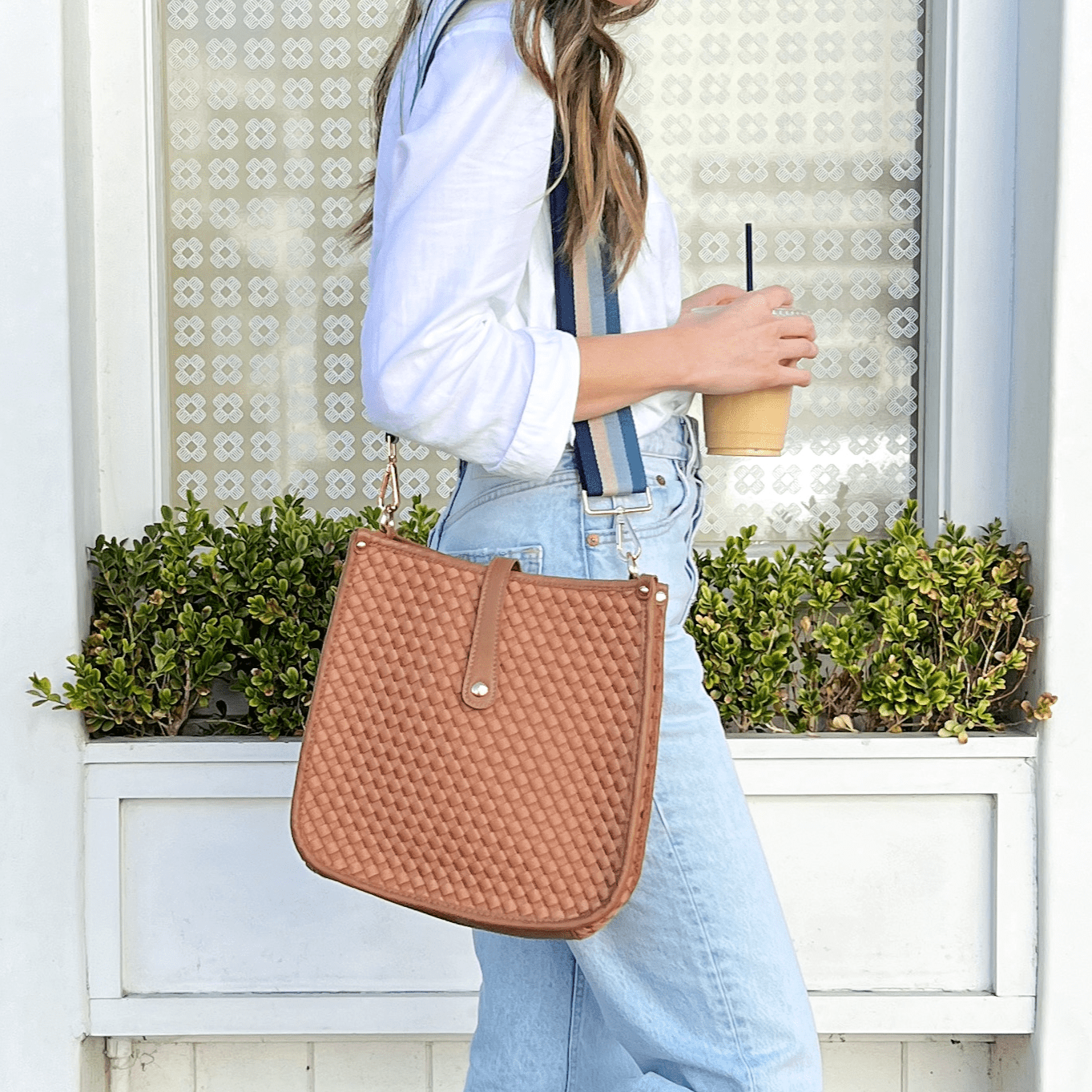 Threaded Pear Lea Woven Courier | Choose Your Strap