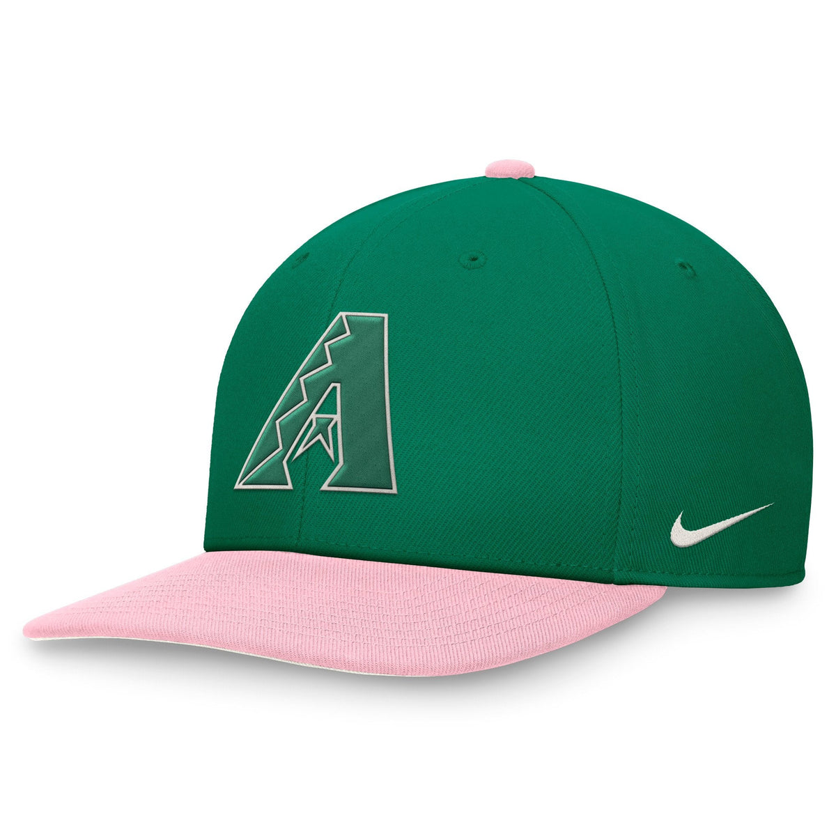 Nike Men's Arizona Diamondbacks Malachite Pro Performance Snapback Hat Green Pink