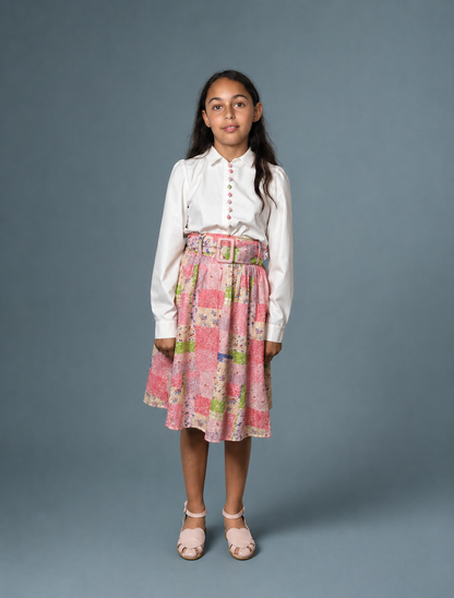 Pink Belted Skirt