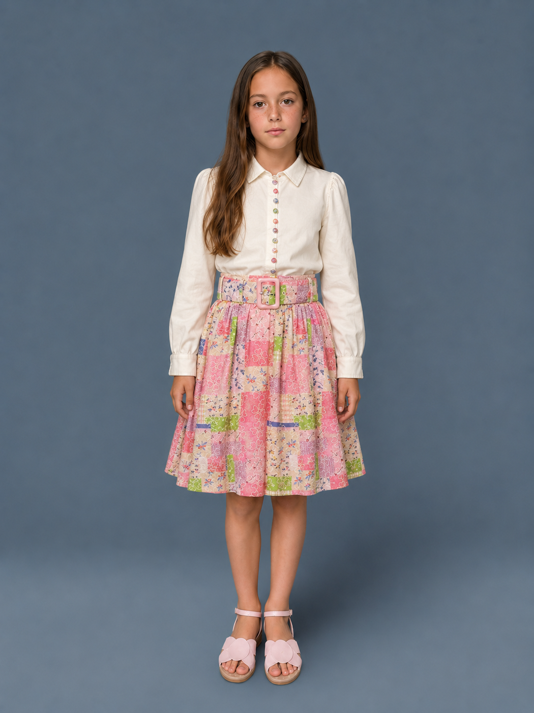 Pink Button Blouse