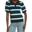 BLACK WITH GREEN BLUE AND WHIT