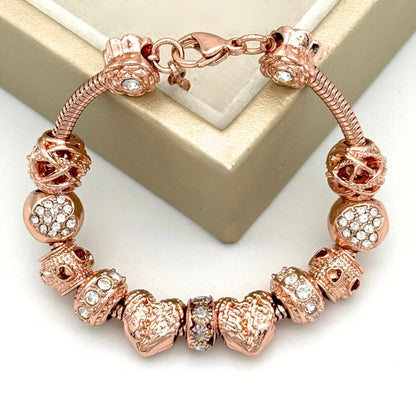 Rose Gold Angel Wing Bracelet