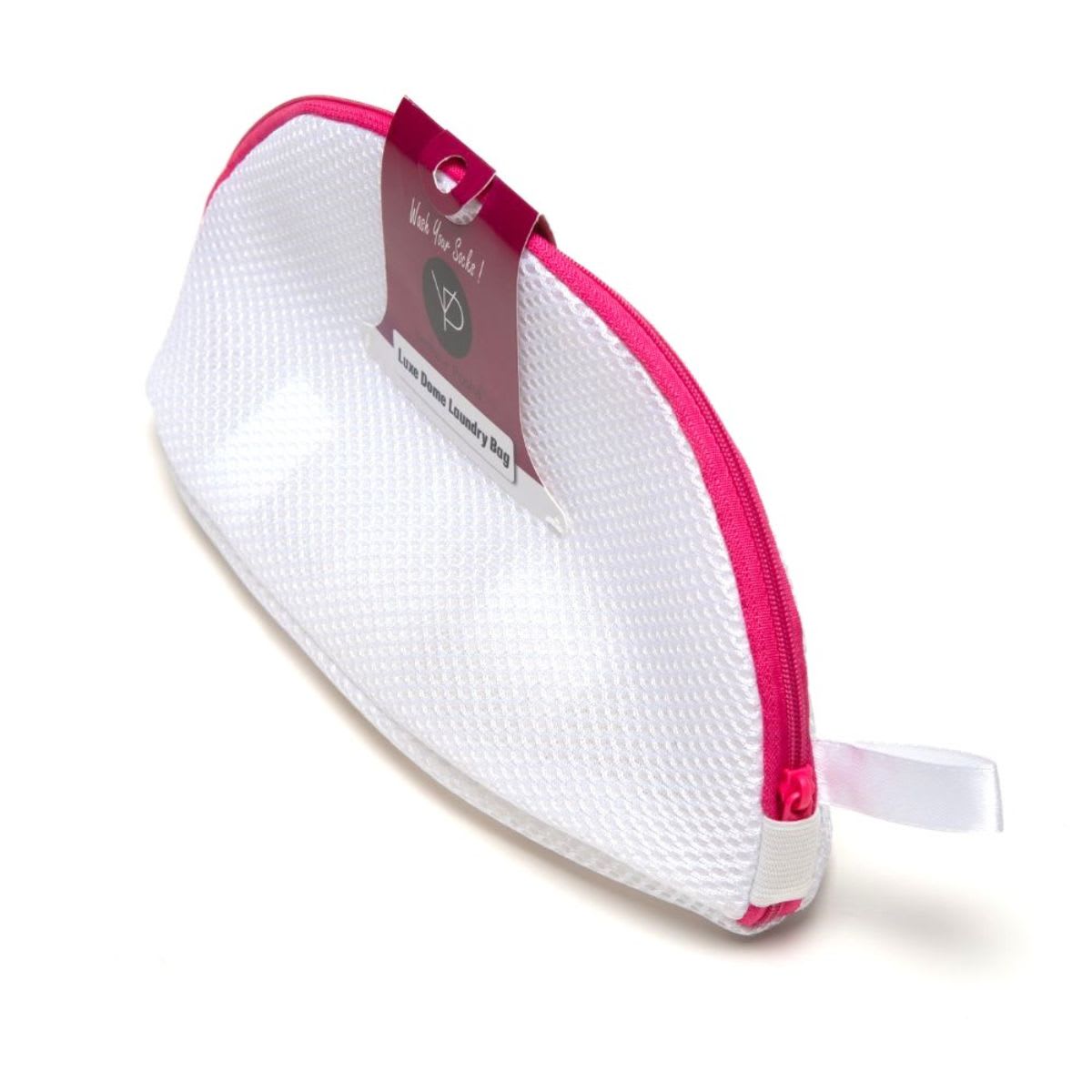 Double White Mesh With Pink Zipper-