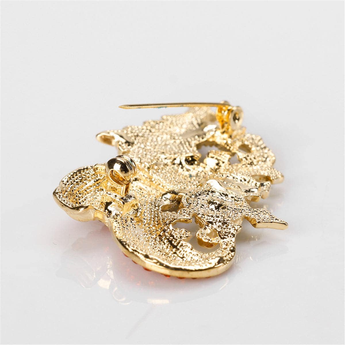 Cubic Zirconia & Goldtone Boots & Christmas Tree Brooch