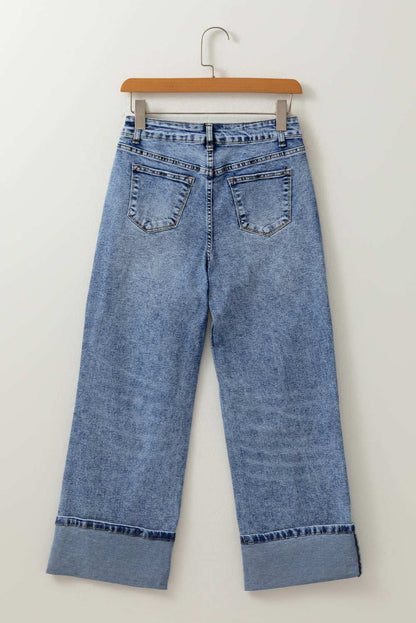 Aria Straight High Waist Jeans - Myosotis / 12
