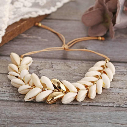 Pukka Shell & Goldtone Adjustable Bracelet