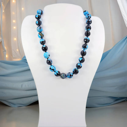 Black and blue-