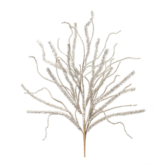 Melrose International Glittered Pine Tinsel Branch (Set of 2)