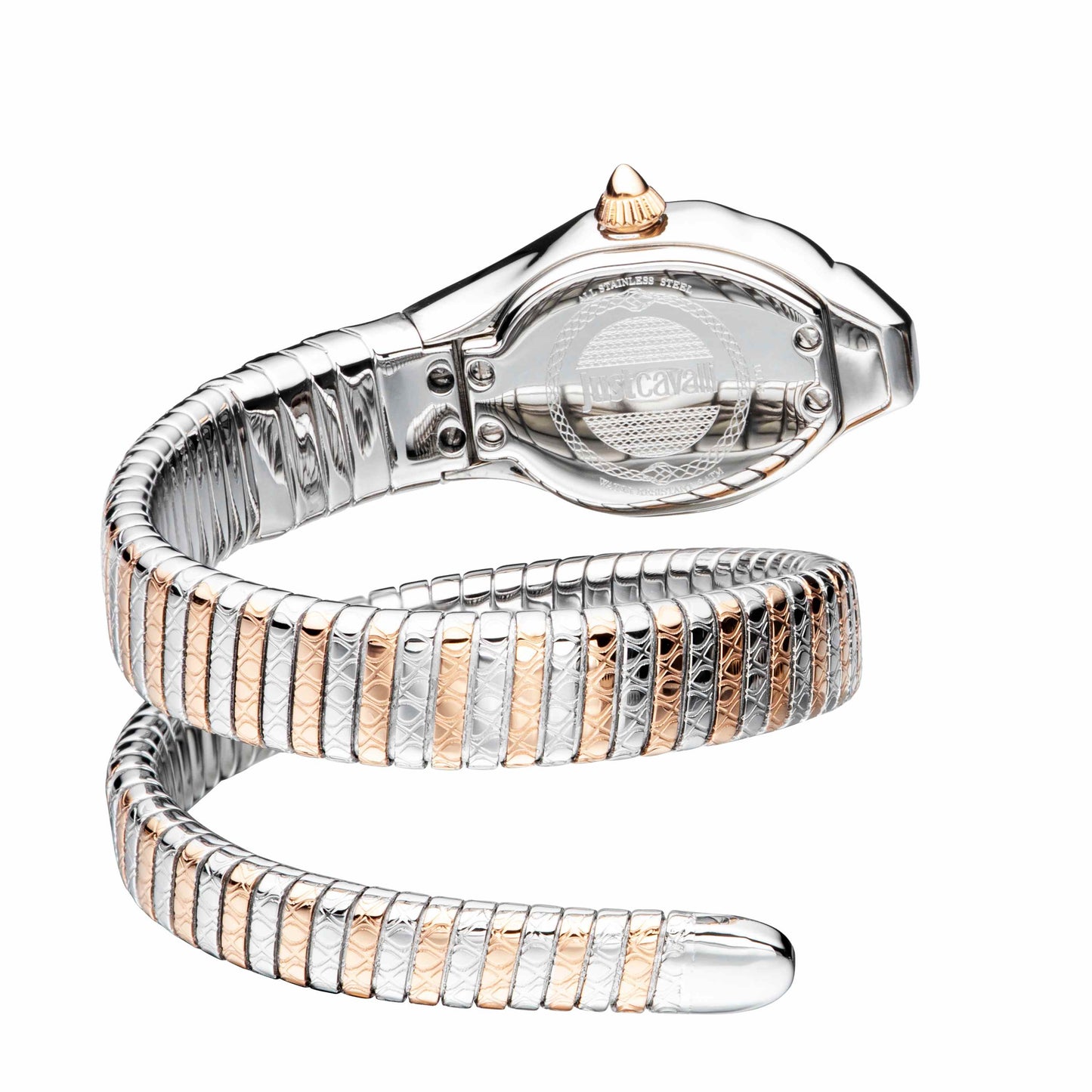 Just Cavalli Women's Just Glam EVO 2 Silver Dial Stainless Steel Bracelet Watch