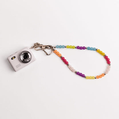 Mini Digital Camera with Beaded Lanyard