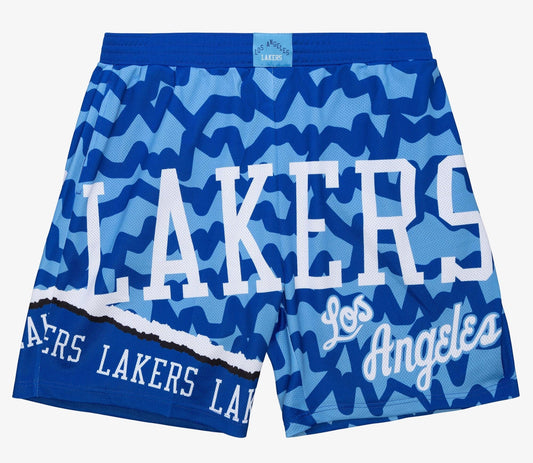 Mitchell & Ness Men's NBA Jumbotron 2.0 Sublimated Shorts Lakers