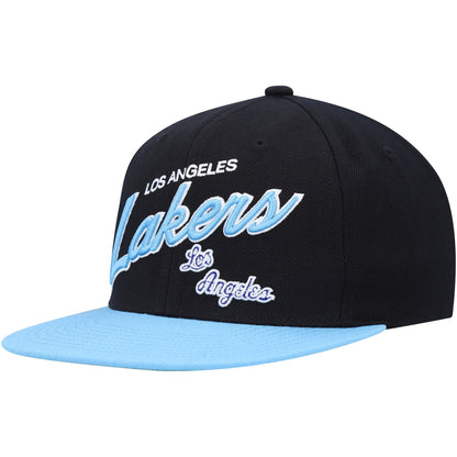 Mitchell & Ness Men's NBA Team Script 2.0 Fitted Hwc Lakers Fitted Caps
