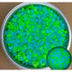 Light blue and Green