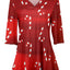 Red & White Candy Cane Holiday Print