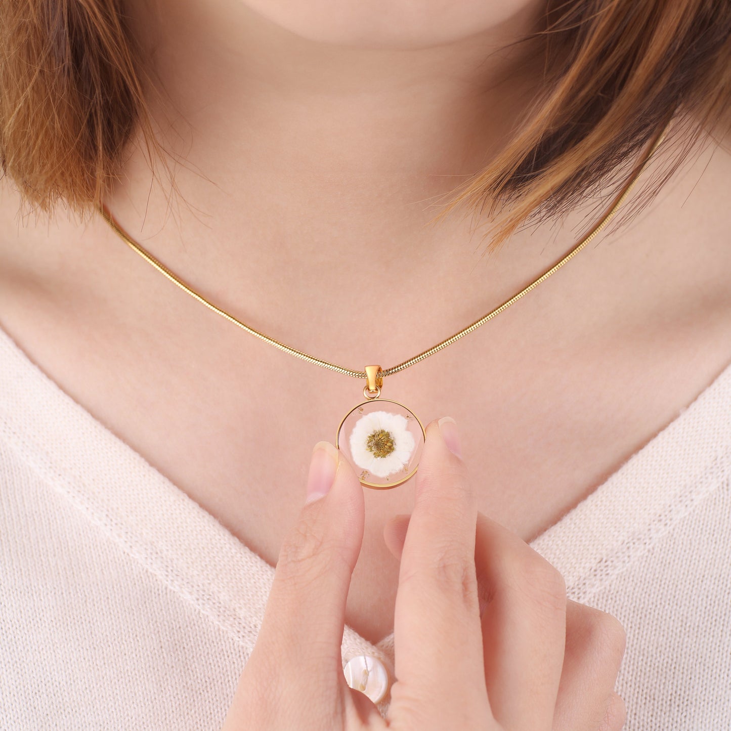 Mint & Lily Pressed Birth Flower Necklace