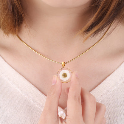 Mint & Lily Pressed Birth Flower Necklace