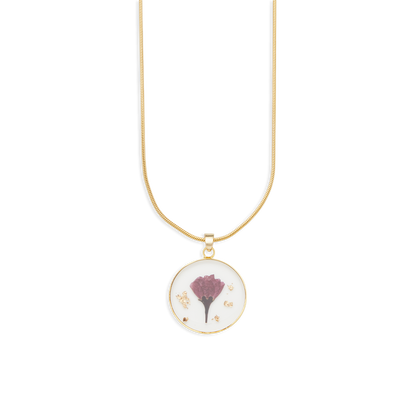 Mint & Lily Pressed Birth Flower Necklace
