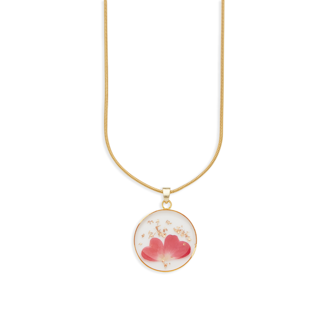 Mint & Lily Pressed Birth Flower Necklace