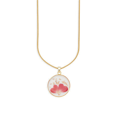Mint & Lily Pressed Birth Flower Necklace