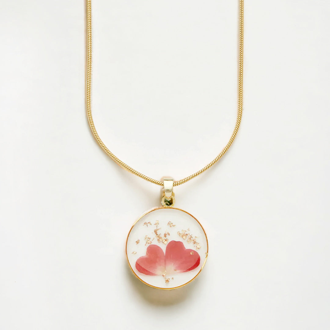 Mint & Lily Pressed Birth Flower Necklace
