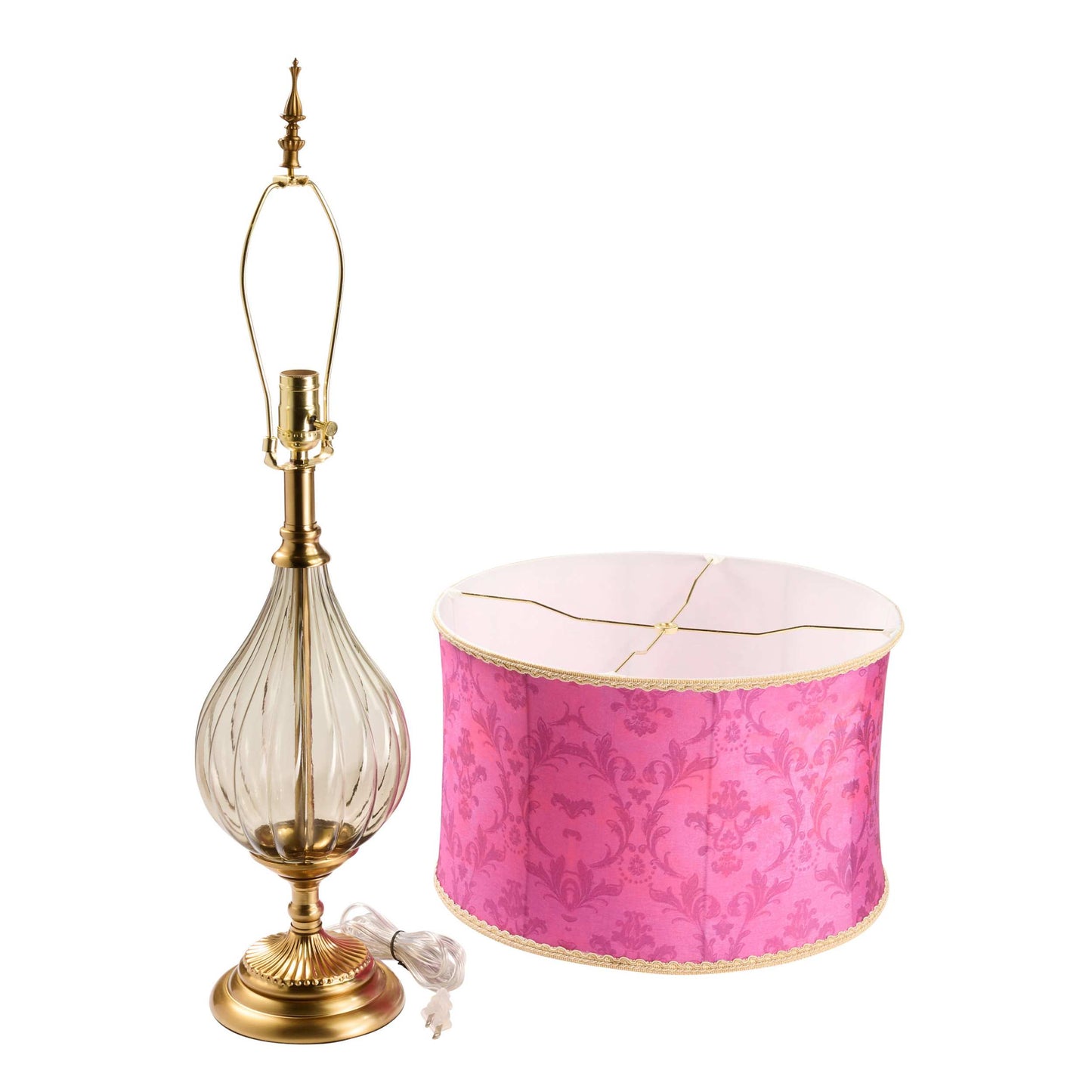 Fuchsia/Subtle Green/Gold-