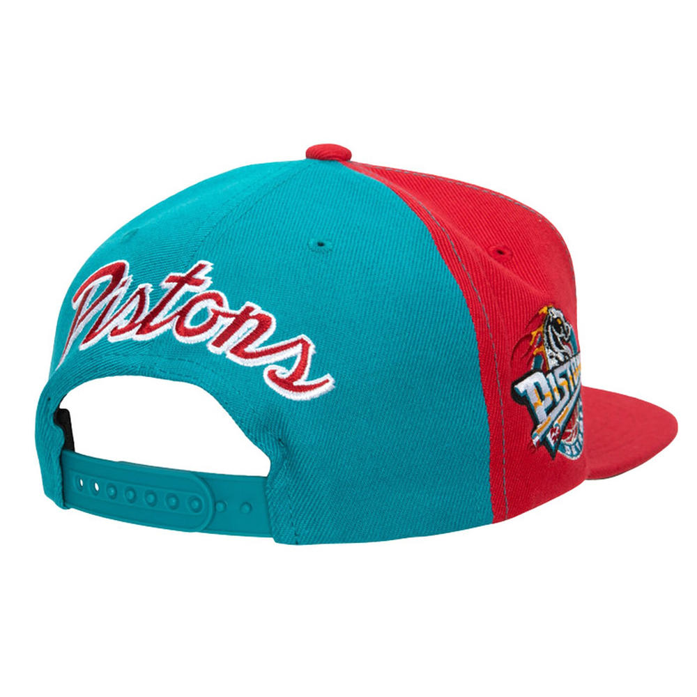 Men's Mitchell & Ness NBA Rear Script Deadstock Snapback Hwc Pistons - Teal