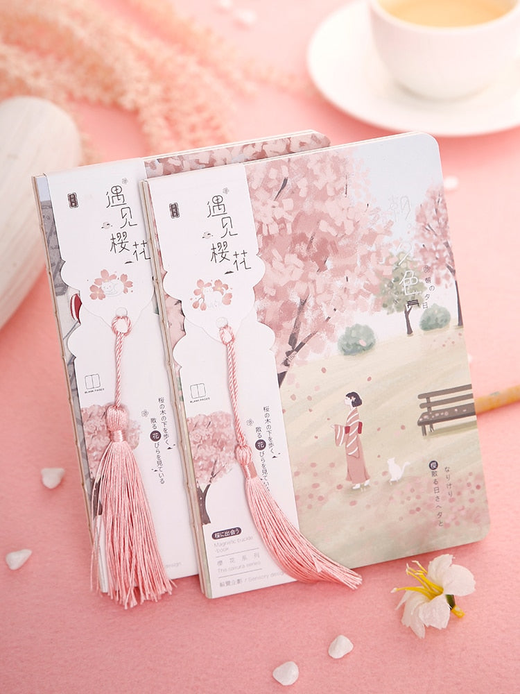 Kawaii Cherry Blossom Journals-