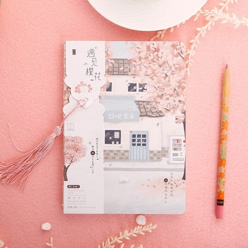 Kawaii Cherry Blossom Journal-