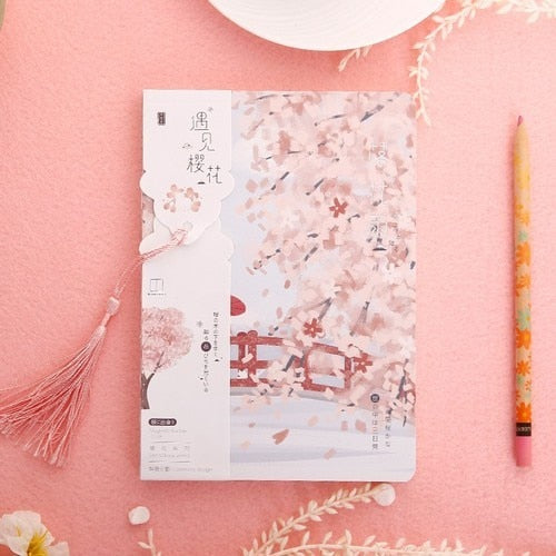 Kawaii Cherry Blossom Journal-