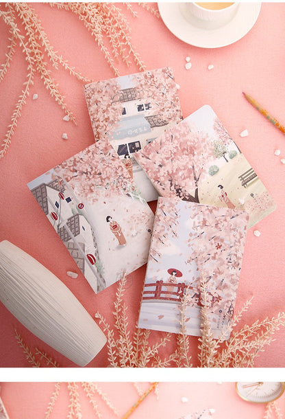 Four Kawaii Cherry Blossom Journals-