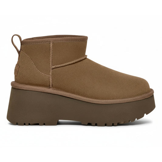 UGG Women's Classic Ultra Mini New Heights Boot 'Hickory' Boots