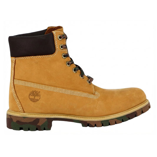 Timberland Men's 6In Premium Boot Wheat Camo Wide Boots