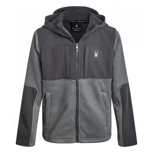 Spyder Boys' Sweater Fleece Jacket - Pewter