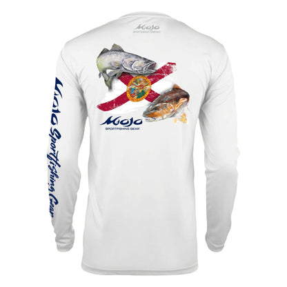 Men's SoWAL Sun Jersey Florida Redfish Flag Long Sleeve