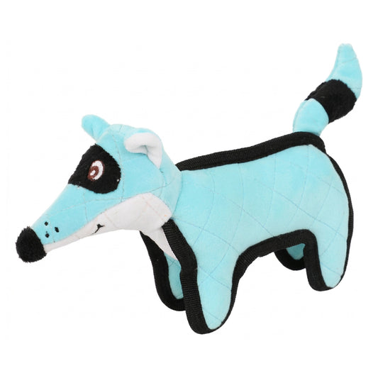 Pet Life Foxy-Tail Quilted Plush Animal Squeak Chew Tug Dog Toy