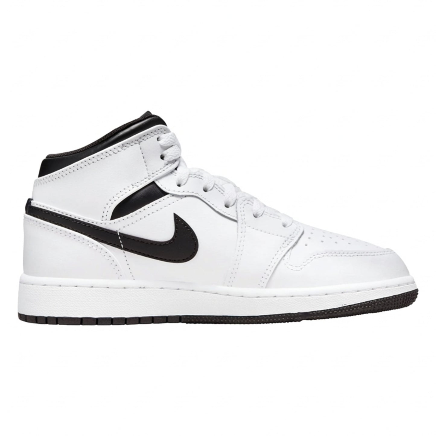 Air Jordan Grade School Retro 1 Mid Reverse Panda Sneakers