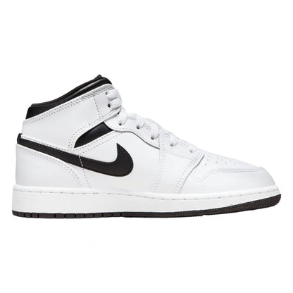 Air Jordan Grade School Retro 1 Mid Reverse Panda Sneakers