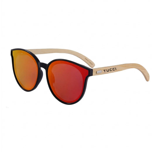TUCCI Italy Sunglasses Red Mirror UV400 Polarized Premium Outdoor Eyewear