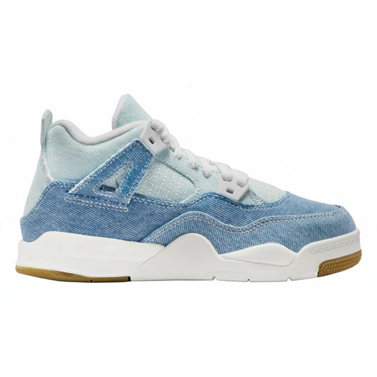 Nike Preschool Air Jordan Retro 4 TEX 'Denim Worn Blue'