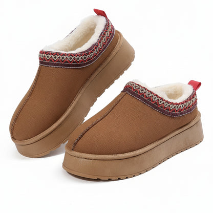 Jade Suede Plush Lined Snow Boots by Threaded Pear