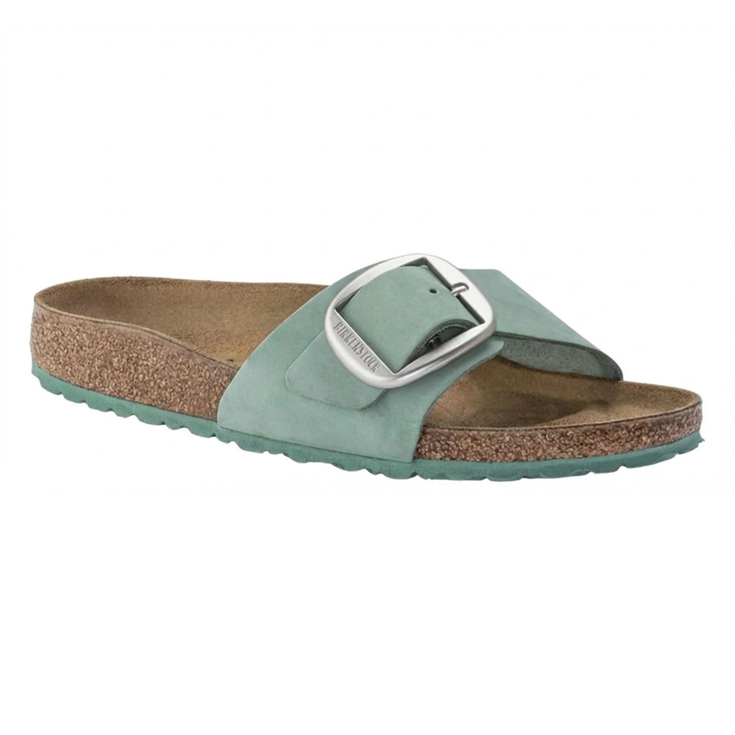 Birkenstock Unisex Madrid Big Buckle Nubuck Leather Beryl