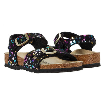 Birkenstock Rio Kids Microfiber Confetti Black