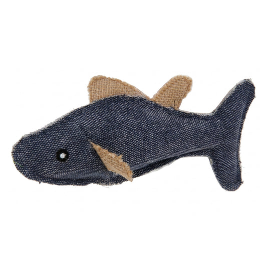 Pet Life Durable Fish Plush Kitty Catnip Cat Toy