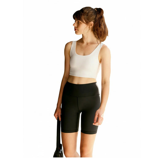 Cream Yoga Women's Sara sports bra tank white