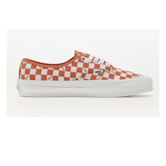 Vans Men's Vault Og Authentic Lx 'Checkerboard Mecca Orange' Sneakers